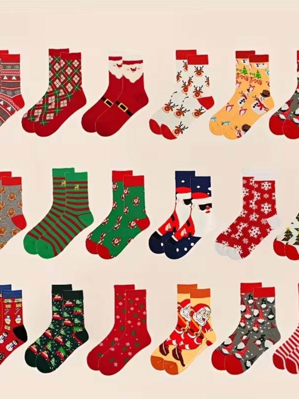 HOLIDAY SOCKS - 5 RANDOM PAIR